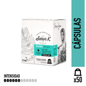 Café Señor K - Cápsulas Espresso Colombia Manizales Señor K 50 Unidades