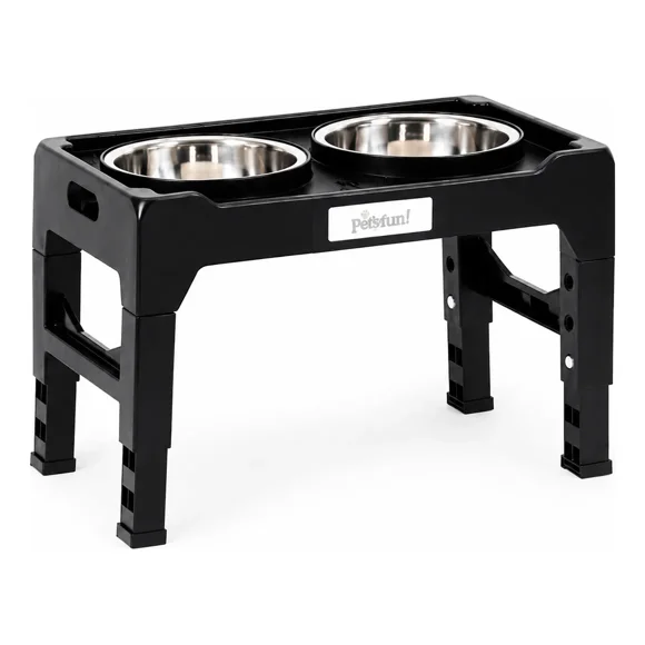 PLATO DOBLE ALTO ALTURA AJUSTABLE 1.4LT PETS FUN