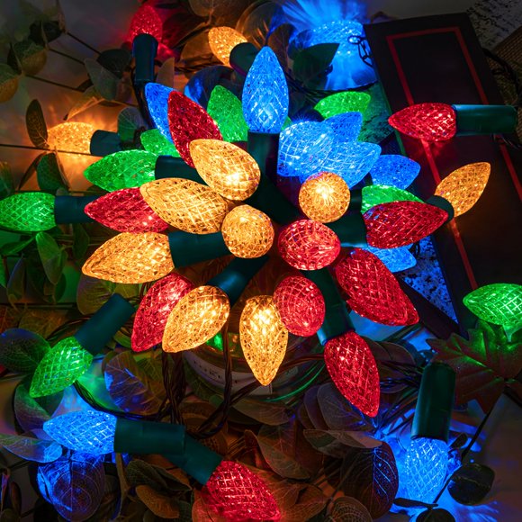 Luces de cadena AWQ 53 m multicolor 500 LED con enchufe