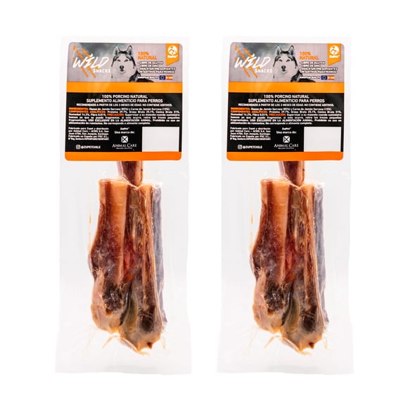 Snack Perro - Huesito Jamon 11-12cm X2 WILD