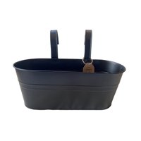 Decogreen - Colgante Doble Metalico Xl Negro