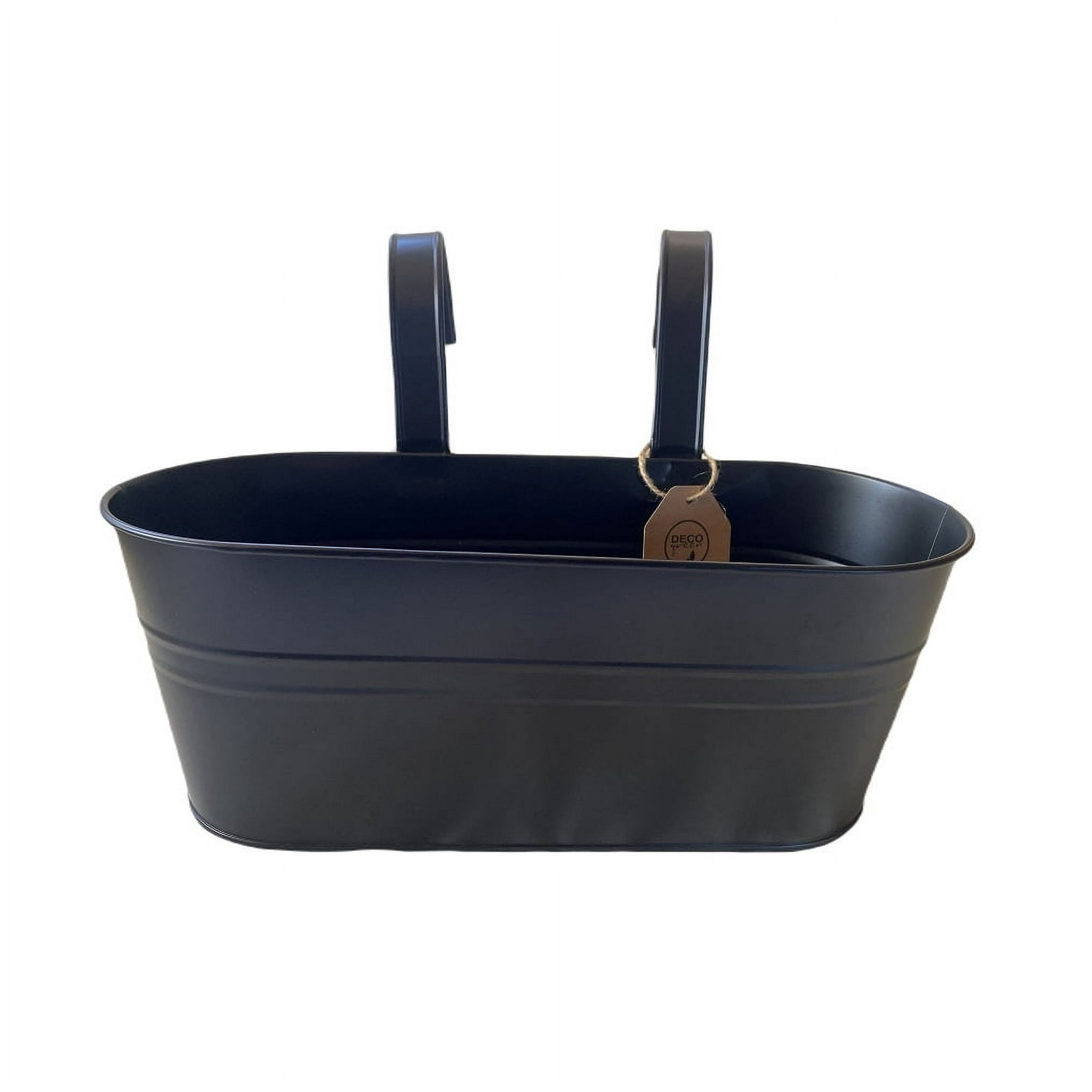 Decogreen - Colgante Doble Metalico Xl Negro