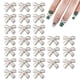 thumbnail image 1 of Adornos 3D para uñas con forma de lazo, 30 piezas de gemas de perlas con nudo de lazo para decoración de uñas, tachuelas de aleación de metal para manualidades de joyería y teléfono móvil., 1 of 6