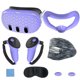 thumbnail image 1 of Set de 7 Piezas Accesorios AARONMEI Silicona Protector Meta Quest 3 Púrpura, 1 of 3