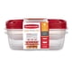 thumbnail image 1 of Pack De Contenedor 1.3L - 2.1L Plástico 4 Piezas Transparente - Rojo, 1 of 1