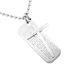 thumbnail image 1 of Collar Con Colgante De Immanuel Rectangular Con Cruz Bíblica De Acero Inoxidable Clásico, Regalo, 1 of 3