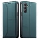 thumbnail image 2 of Funda tipo cartera con bloqueo RFID para Samsung Galaxy A35 cubierta magnética de cuero con tapa y soporte Verde, 2 of 6
