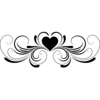 Rienda Libre Graphics - Decomural Love Heart Headboard Design Ws-18288