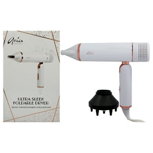 Aria Beauty - Secador De Pelo Plegable Ultra Elegante - Blanco De Para Mujer - Secador De Pelo