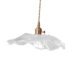 Ioensy - Lámpara Colgante De Cristal Con Forma De Flor Para Tienda De Ropa, Mesita De Noche, Cocina