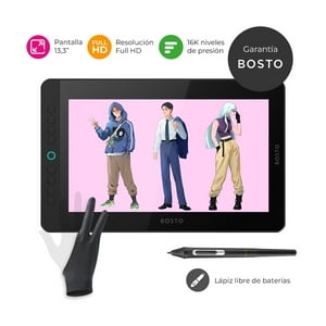 Bosto - Tableta Gráfica Monitor Bt-13Hdk