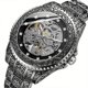 thumbnail image 1 of Reloj Mecánico de Moda para Hombre de Acero Inoxidable Retro Tallado Deportivo Diseño Calado Impermeable Totalmente Automático Reloj Mecánico, 1 of 8