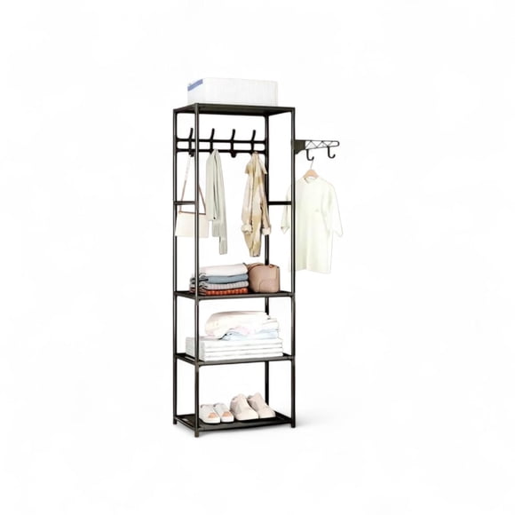 Closet organizador De Ropa Con Estantes Perchero Metalico