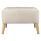thumbnail image 1 of Pouf Petrum con Capitone Blanco 62x42x42 cm, 1 of 3