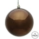 thumbnail image 3 of Bola de chocolate Ornament Vickerman de plástico irrompible para interiores, 3 of 4