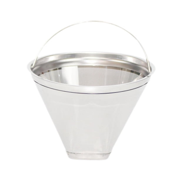 Filtro De Café De Acero Inoxidable, Cesta De Filtro De Café Para El Hogar, Diámetro Del Filtro De Cono 98mm