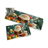 Tengfei - Alfombra De Cocina Diseño De Navidad