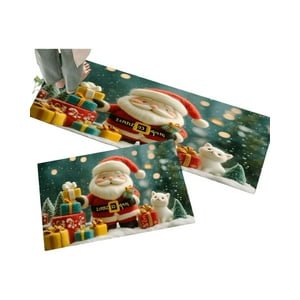 Tengfei - Set De Alfombra Navideña Para La Cocina