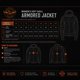 thumbnail image 4 of Chaqueta estilo racing de Milwaukee Leather - Negra - Talla S, 4 of 9
