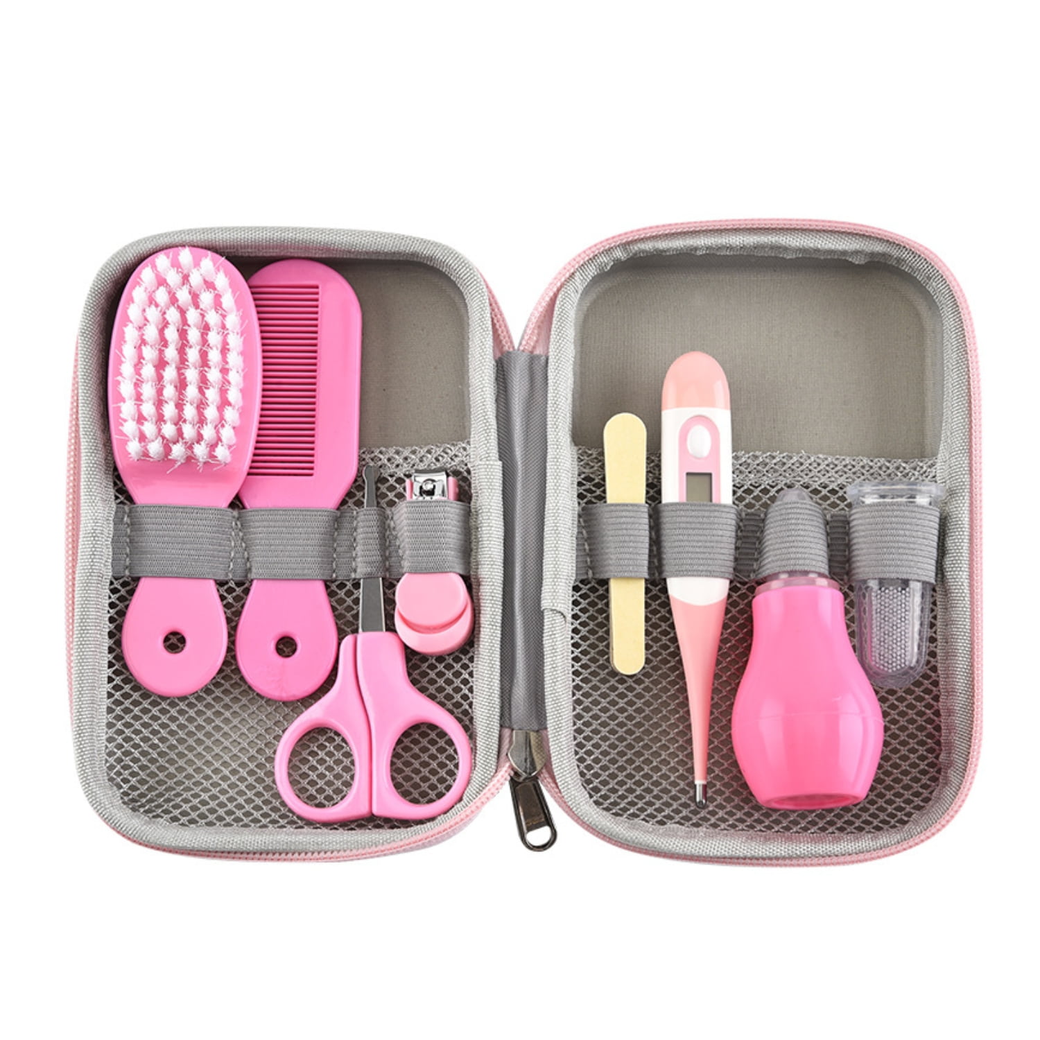 Importclick - Set De Cuidados Manicure Bebés 8 Piezas Rosado