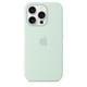 thumbnail image 1 of Funda de silicona para Apple iPhone 16 Pro con MagSafe Aquamarine, 1 of 3