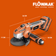 thumbnail image 4 of Esmeril Angular 4,5puLG (115mm)18v Con Batería Marca Flowmak, 4 of 6