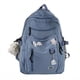 thumbnail image 1 of Upgrade Your School and Travel Game with Our Kawaii Canvas Backpack - Simple Preppy Style with Large Capacity for Women, 1 of 5
