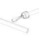 thumbnail image 1 of Varilla de Cortina de Acrílico de 17", Varilla Universal para Cortinas con Gancho de Presión, Transparente, 1 of 6