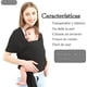 thumbnail image 2 of Fular Portabebés Manos Libres Portabebés Transpirable Portabebés Transpirable Para Recién Nacidos Y Niños Pequeños Portabebés Ajustable Para Mamá Y Papá (negro), 2 of 6