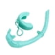 thumbnail image 2 of Snorkel De Buceo Tubo De Buceo Forma De J Snorkel Mojado Flexible Plegable Para Adultos Verde, 2 of 5