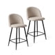 thumbnail image 1 of Pack 2 Taburetes Pisos Bar Cocina Sillas Altas Acolchado 65 cm Sora Lino Beige, 1 of 8
