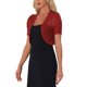 thumbnail image 4 of INSPIRE CHIC Bolero Cárdigan Corto de Malla de Halloween para Mujer con Mangas Cortas Fruncidas y Abierto al Frente Rojo XS, 4 of 5