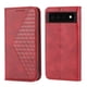 thumbnail image 1 of Funda Flip FOXDOCK para Google Pixel 6 Pro , Estilo Billetera con Diseño Rombo, Correa de Mano y Soporte, Uso Diario, 1 of 6