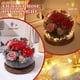 thumbnail image 2 of Regalos de San Valentín para sus flores conservadas en cúpula de vidrio Rosas eternas de larga duración Regalos de cumpleaños para mujeres Mamá Abuela Esposa Novia Flores rojas para siempre, 2 of 3