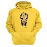 Genérico - Polerón Canguro Groot Amarillo Talla Xs Unisex