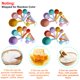 thumbnail image 3 of Juego de 10 Tazas y Cucharas Medidoras Yuzi, Apilables y Coloridas, 3 of 7