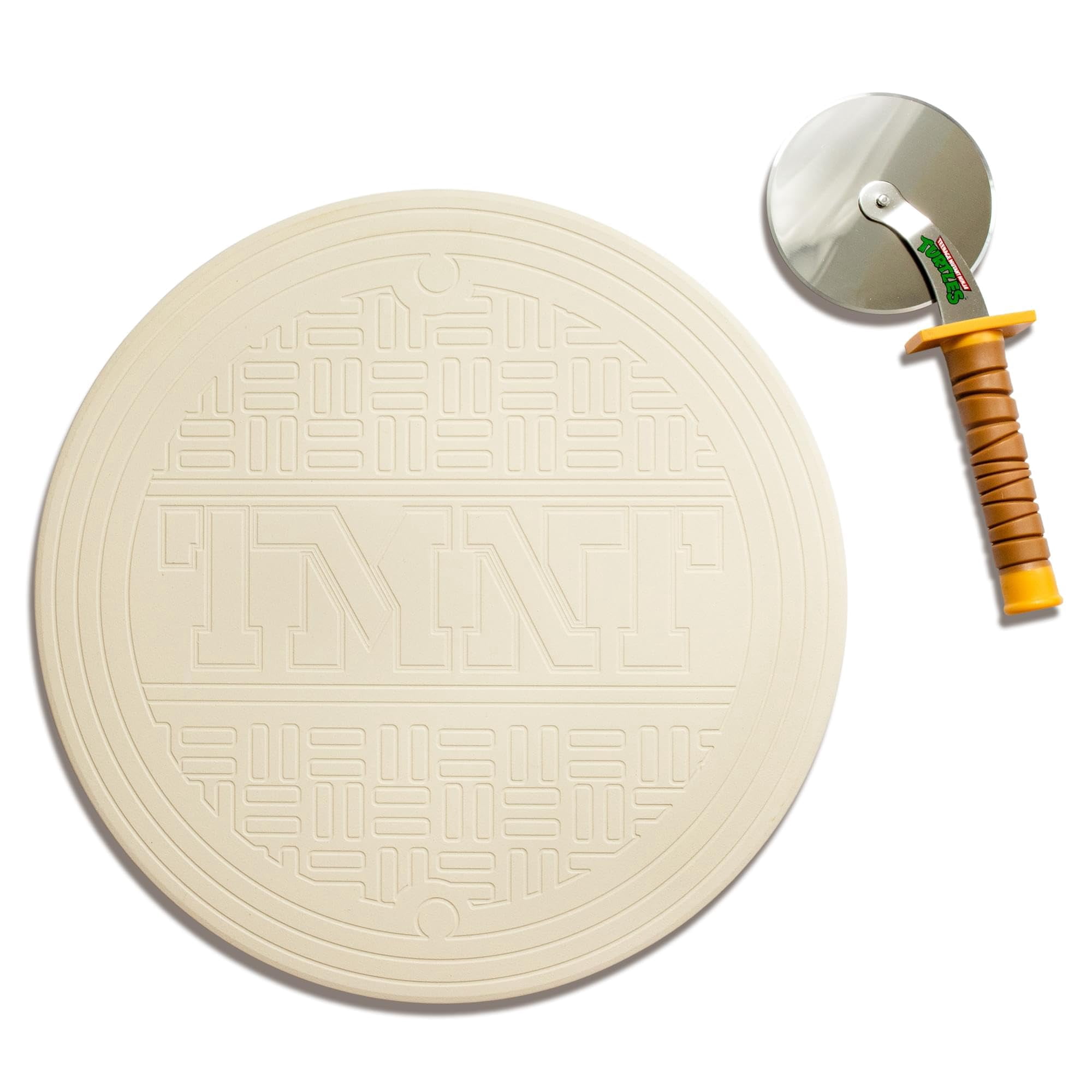 Surreal Entertainment - Set De Cortador De Pizza Y Piedra Para Hornear Teenage Mutant Ninja Turtles