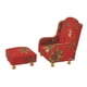 thumbnail image 3 of Conjunto De Muebles En Miniatura Para Casa De Muñecas, Mini Sofá Otomano, Accesorios Vintage Para Fotografía, Escala 1:12, Rojo, 3 of 5