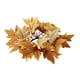 thumbnail image 2 of Hojas De Arce Corona De Otoño Corona De Velas Anillo De Vela Para Pared Día De Acción De Gracias Naranja, 2 of 3