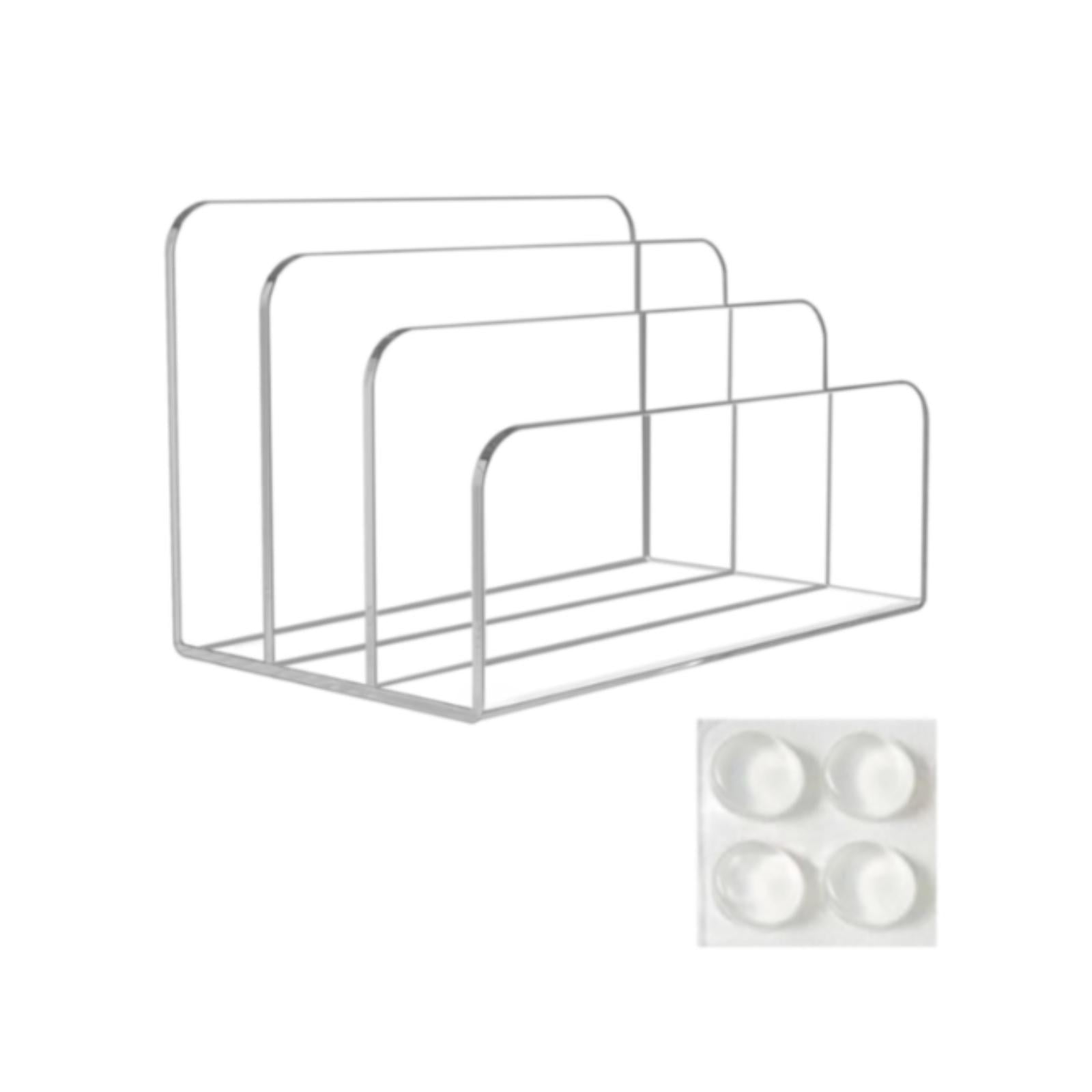 Magideal - Soporte De Calzoncillo De Correo Acrílico Organización De La Organización De La Encimera Del Escritorio Vertical Organizador Soporte De Envoltura Para