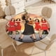 thumbnail image 4 of Mujeres Desesperadas theme Fitted Round Tablecloths Elastic Edged Table Covers Waterproof Table Cloth For Kitchen Holiday Party Tables Decor 150cm, 4 of 6