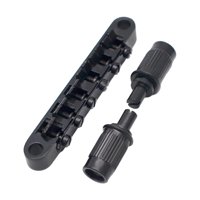 Magideal - Accesorio De Puente De Montura De Guitarra, Cromado Profesional Para Guitarra Eléctrica Estilo Lp, Reemplazo De Guitarra, Instrumento Musical, Guitarr Negro