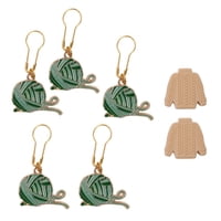 Magideal - Marcadores De Puntada Marcadores De Costura Aleación De Zinc Extraíble Marcadores De Ganchillo Hechos A Mano Portátiles Bloqueo De Agujas Para Coser Tipo B