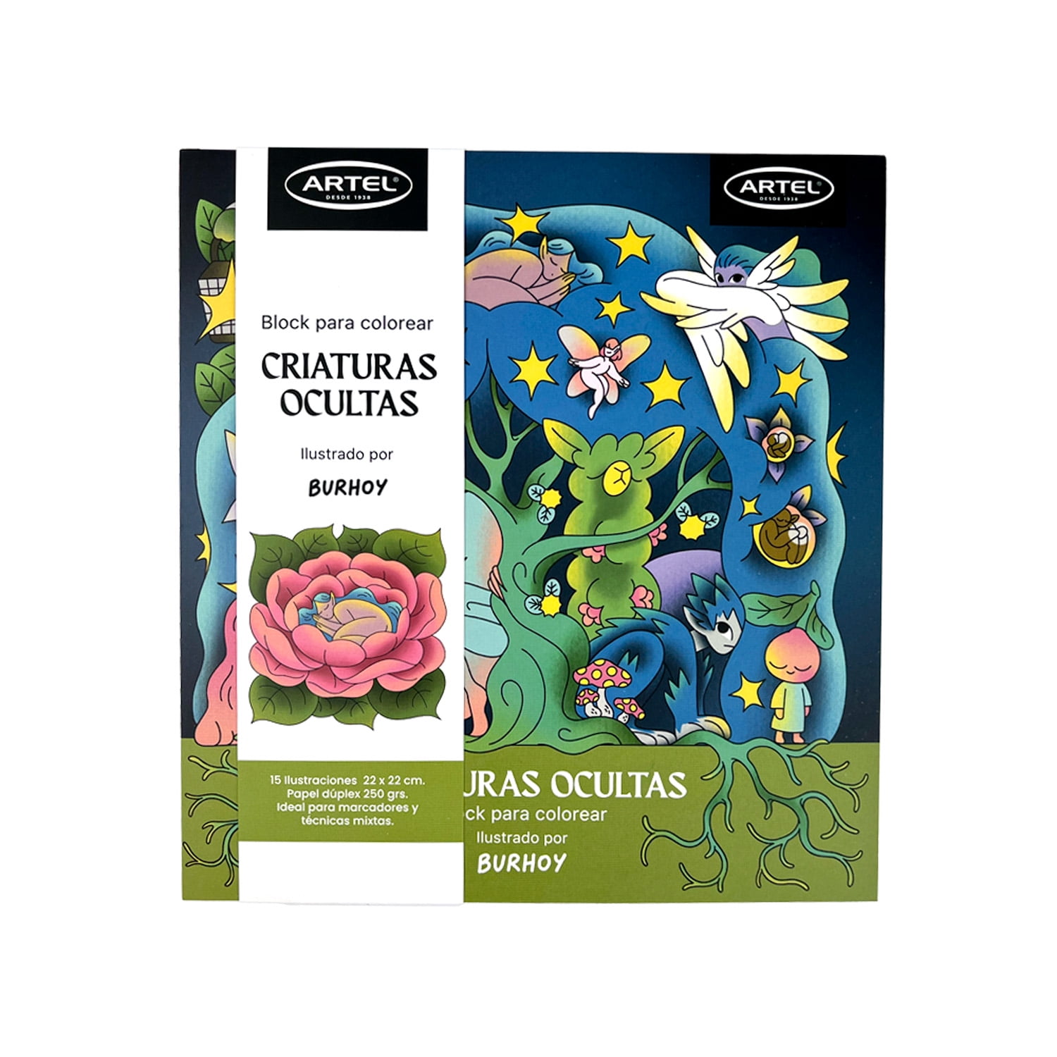 Artel - Libro Para Colorear Criaturas Ocultas Por Burhoy