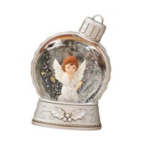 Magideal - Globo De Nieve Navideño, Linterna De Agua Iluminada, Luz Nocturna, Decoración Del Hogar, Luz De Escritorio Navideña, Decoración Del Festival, Regalo Ángel
