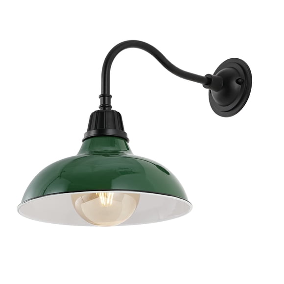 Aplique de pared JONATHAN Y 31 cm Verde/Negro 1 lámpara