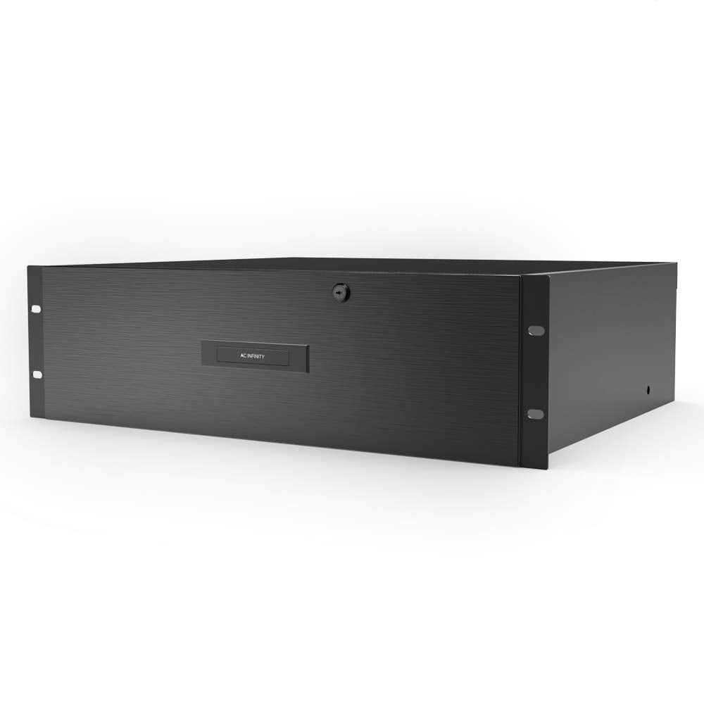 Cajón Para Rack Montaje Ac Infinity 3u De Aluminio Con Llave De Seguridad