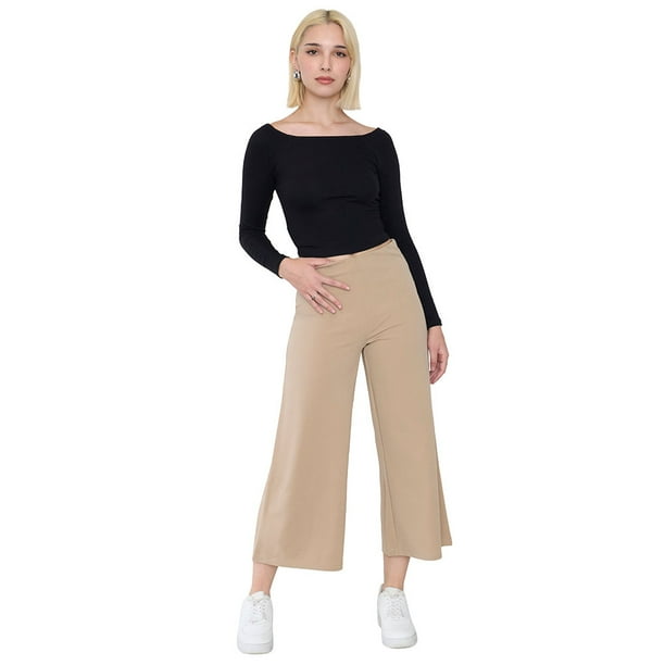 Pantalón Mujer Cullote Ecru Corona