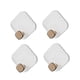 thumbnail image 1 of 4 Piezas Ganchos Para Toallas De Baño Ganchos Multifuncionales Para Baño Sombreros De Oficina Blanco, 1 of 3