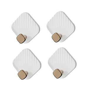 Genérico - 4 Piezas Ganchos Para Toallas De Baño Ganchos Multifuncionales Para Baño Sombreros De Oficina Blanco